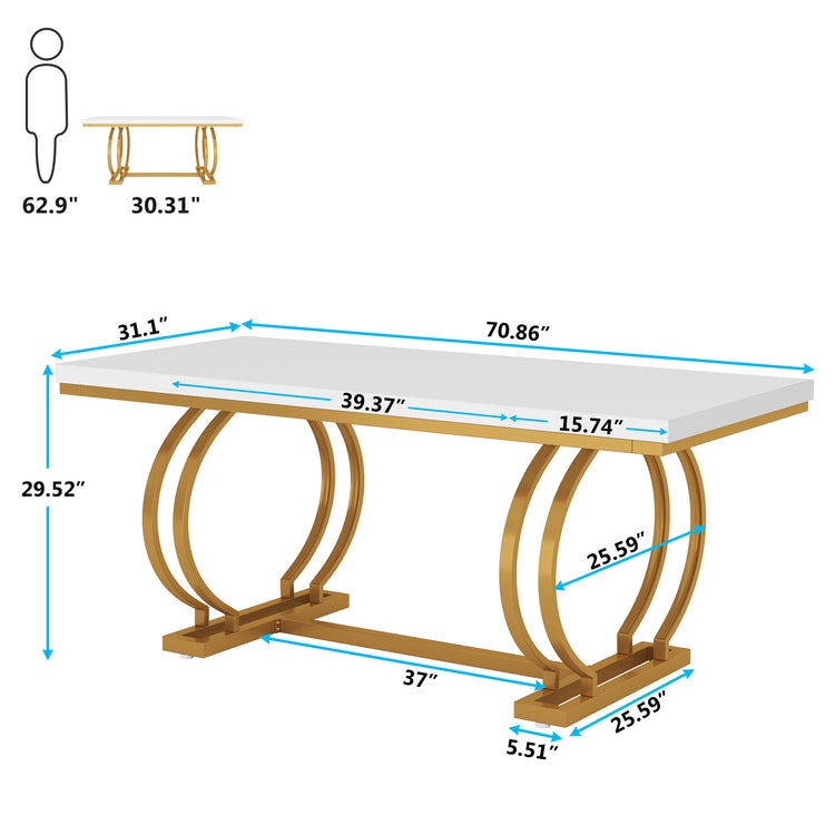 70.9" Executive Desk
