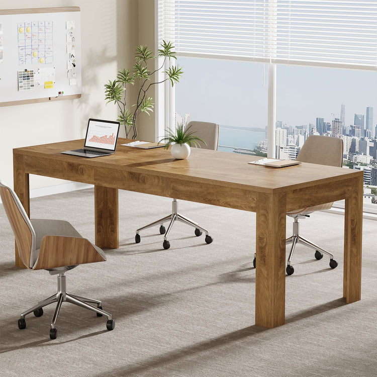 78.7" Executive Desk, 2-Person Desk Computer Office Desk Workstation