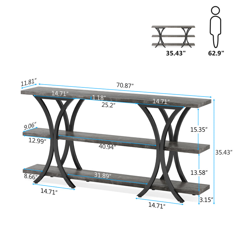 3 Tier Console Table