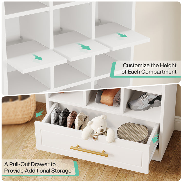 9-Tier Shoe Storage Cabinet