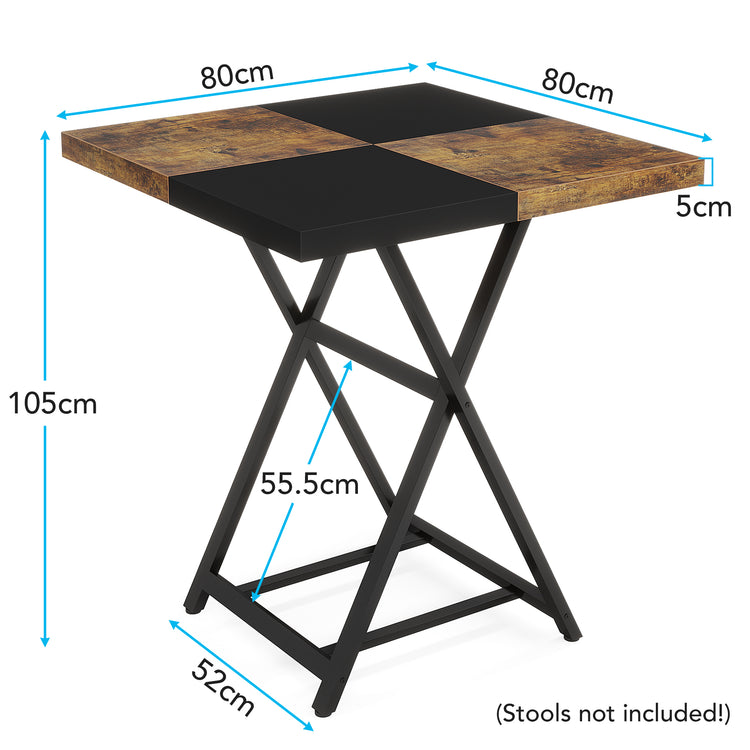 Square Pub Bar Table