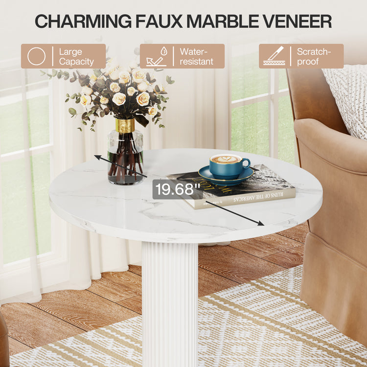 C-Shaped End Table