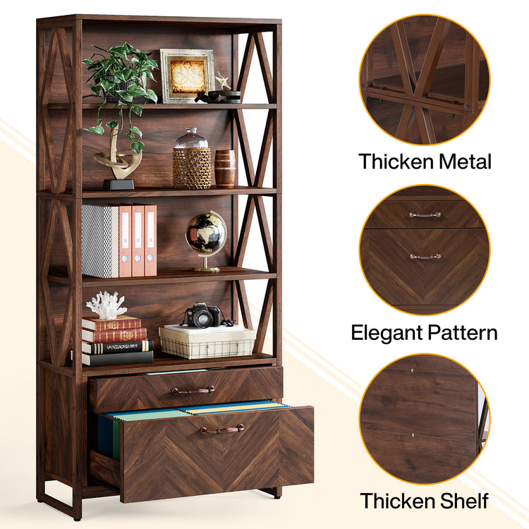 Vintage 5-Tier Bookcase