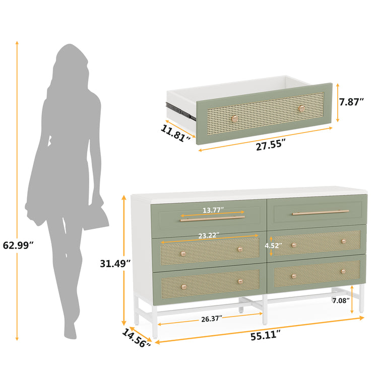 6 Drawer Dresser