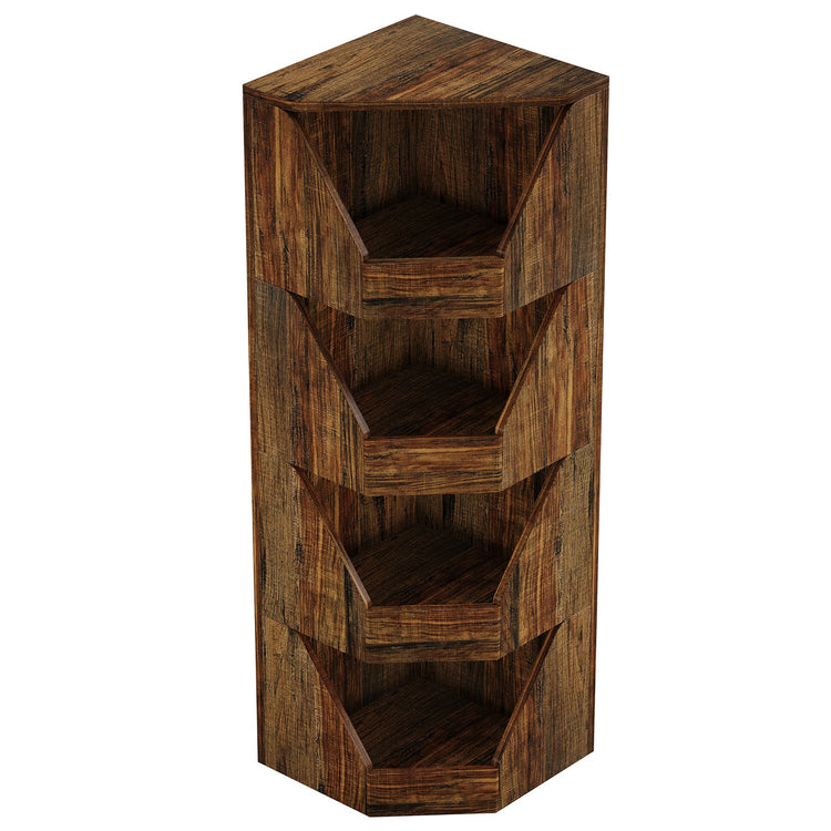 4-Tier Fruit and Vegetable Storage Rack, 55.12" Corner Storage Basket Stand