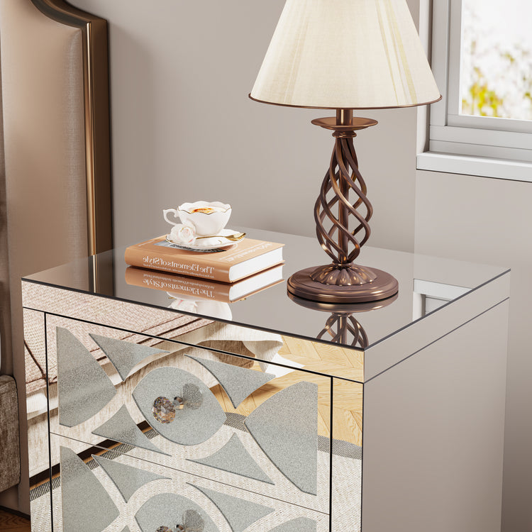 Modern Mirrored Nightstand