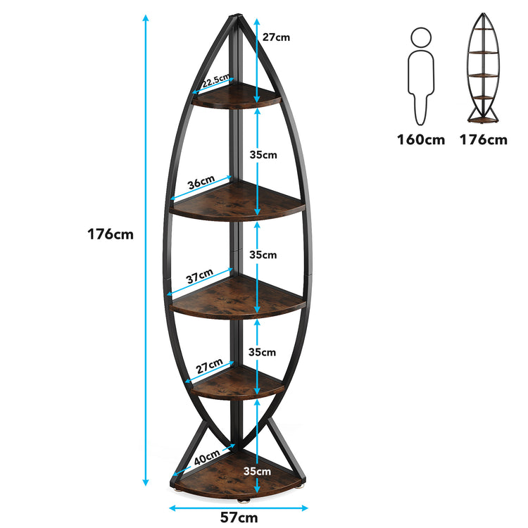 5-Tier Corner Shelf