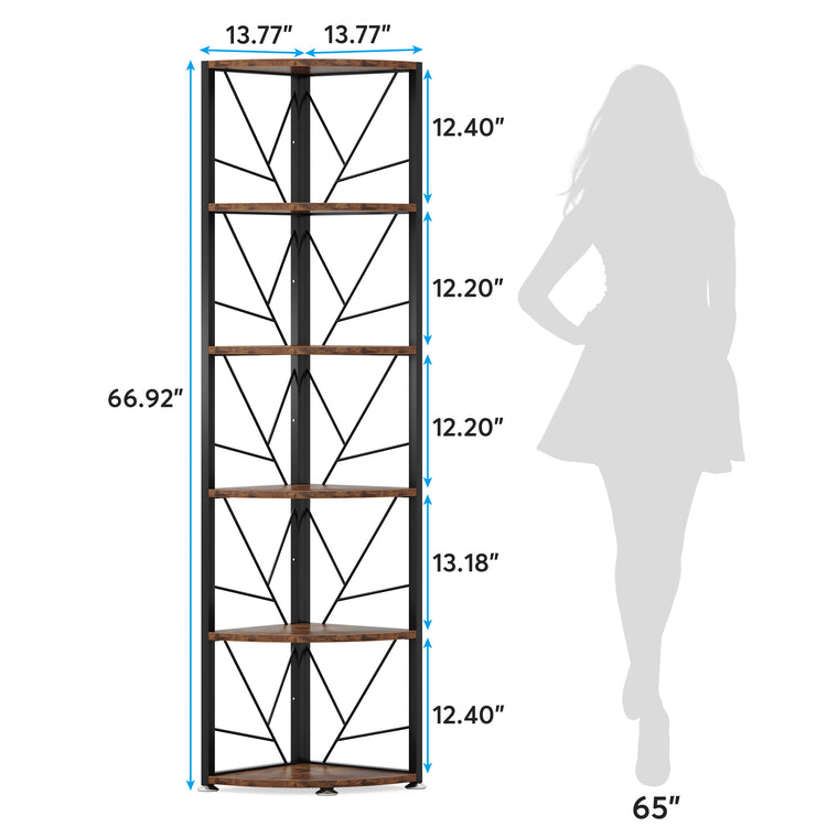 Narrow Corner Bookcase