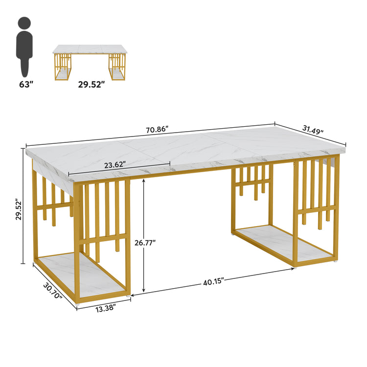 70.9" Executive Desk