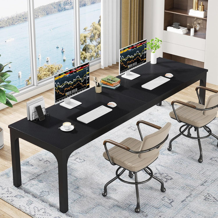 78.7" Extra Long Computer Desk, Rectangle Executive Desk Conference Table