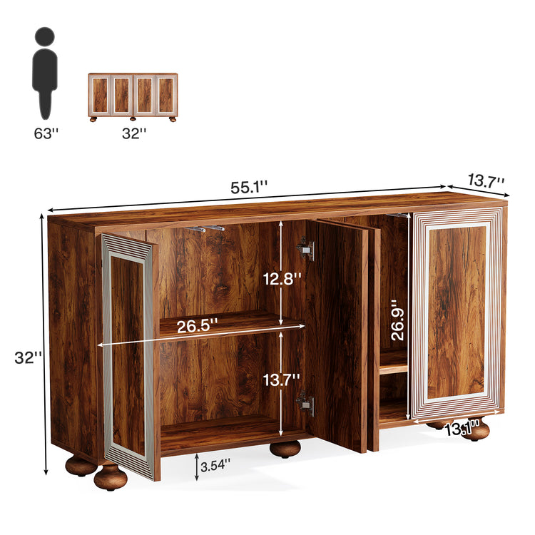 55" Sideboard Buffet