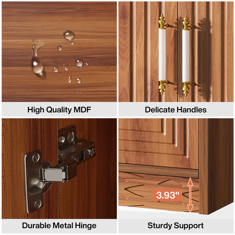 Wood Sideboard Buffet Cabinet