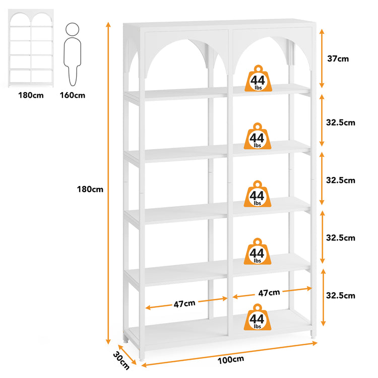 5 Tiers Bookshelf