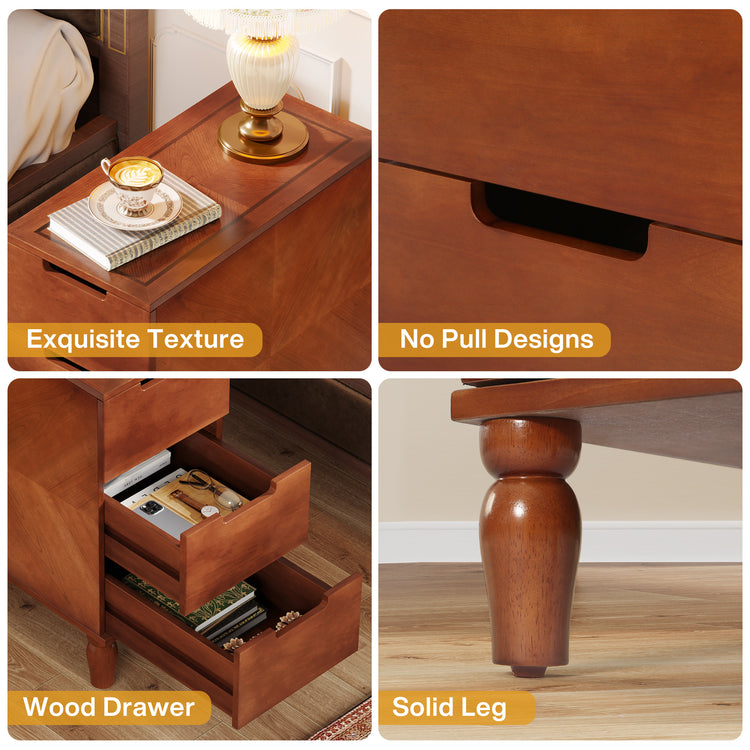 Solid Wood End Table