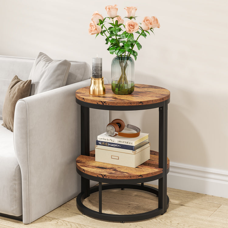 Half Round End Table
