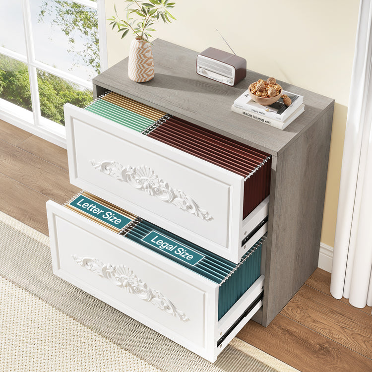 Wood File Cabinet Storage