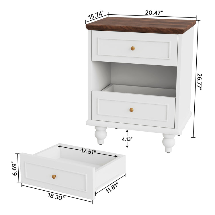 3-Drawer Bedside Table