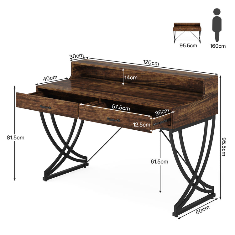 2-Drawer Computer Desk