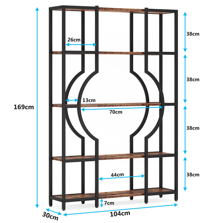 5-Tier Bookshelf