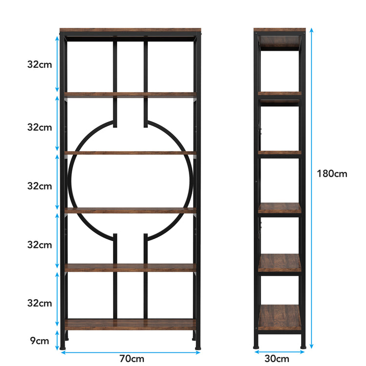 6-Tier Bookshelf
