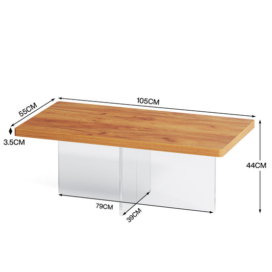 41" Center Table with Acrylic Base