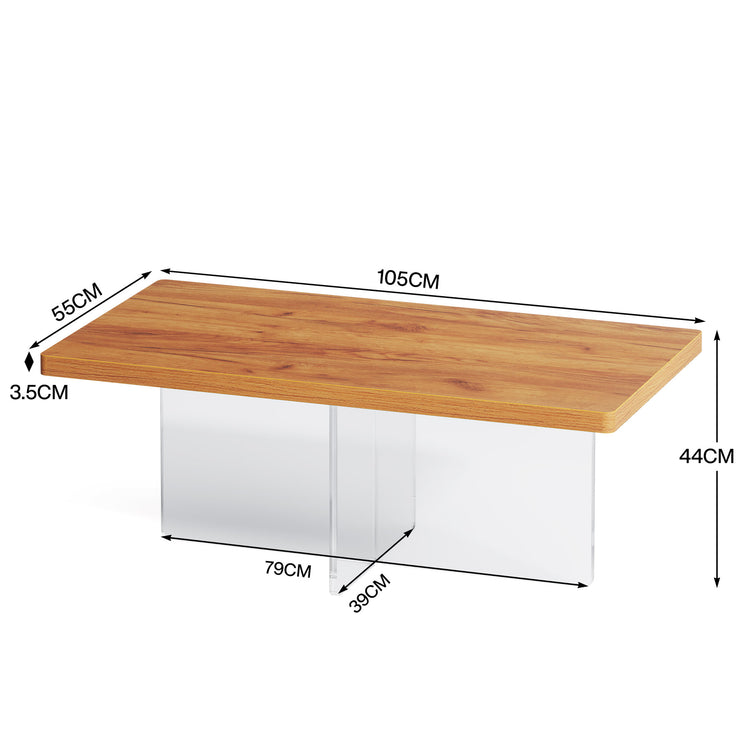 41" Center Table with Acrylic Base