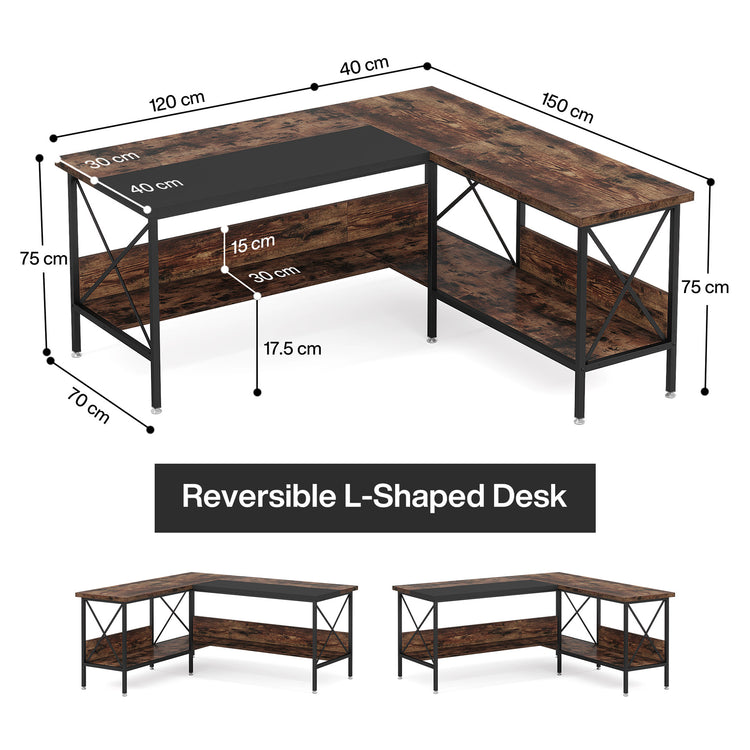 L-Shaped Computer Desk