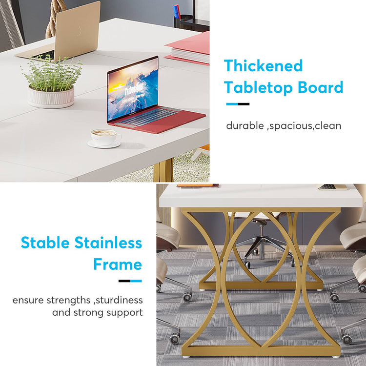 Tribesigns Executive Desk, 63" Modern Computer Desk Home Office Table Tribesigns