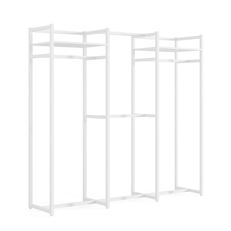 Freestanding Closet Organizer, Large Garment Clothes Rack Tribesigns