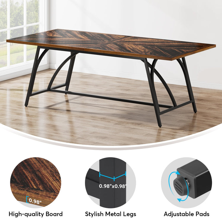 70.86" Executive Desk, 6FT Conference Meeting Table for 6-8 People Tribesigns