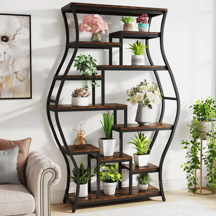 Plant Stand, 70.9" Vase Shaped Flower Pots Plant Stand Rack Tribesigns