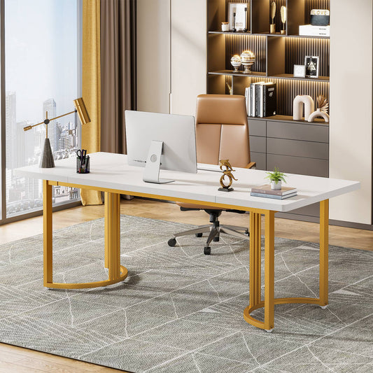 Tribesigns Executive Desk, 70.9” Conference Table Computer Desk for Home Office Tribesigns