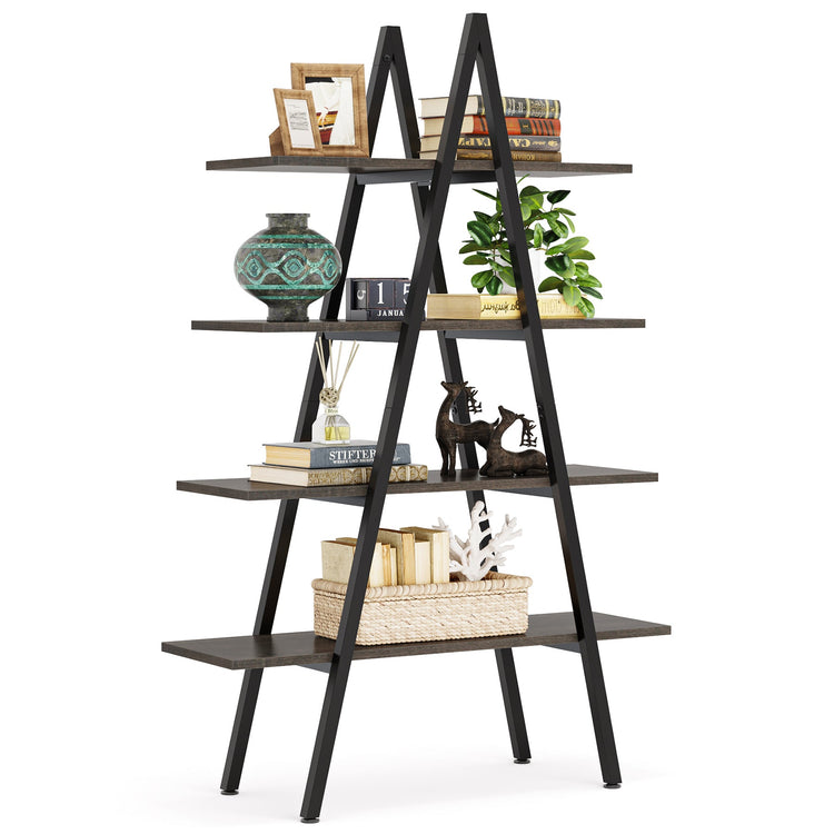 Tribesigns Tribesigns Bookshelf, A-Shaped Bookcase 4-Tier Ladder Display Shelves