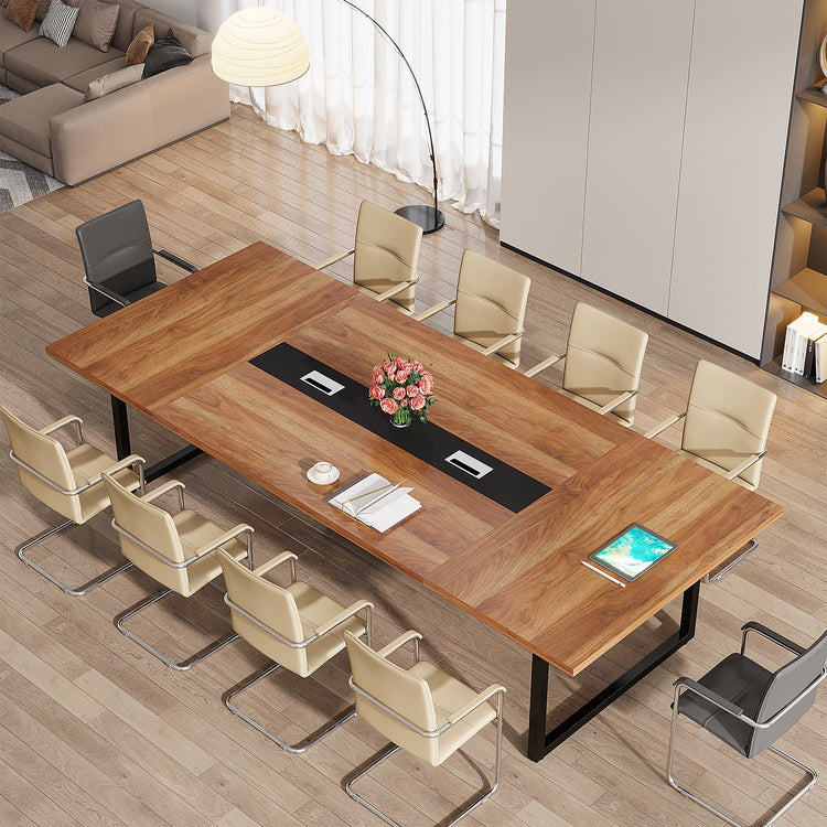 8FT Conference Table, 94.49" Large Meeting Table for 10 People Tribesigns