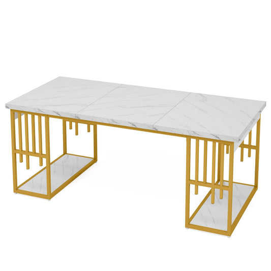 70.9" Executive Desk, Modern Computer Desk with Storage Tribesigns