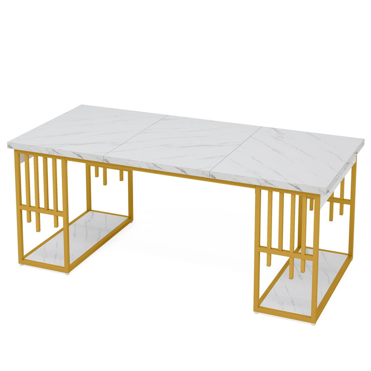 70.9" Executive Desk, Modern Computer Desk with Storage Tribesigns
