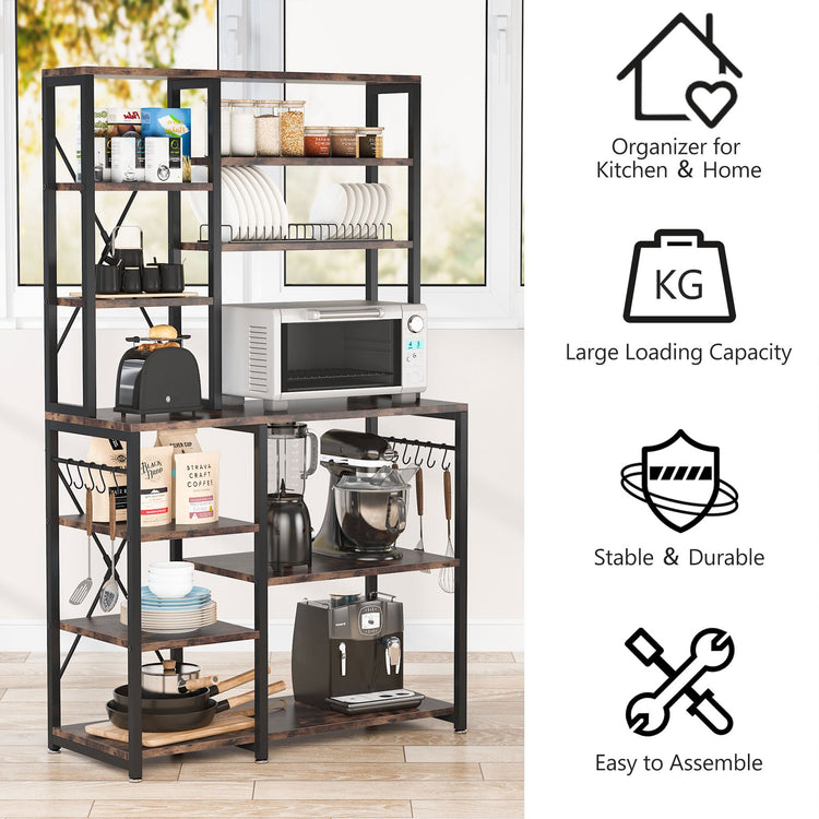 Kitchen Baker's Rack, 10-Tier Kitchen Utility Storage Shelf Tribesigns