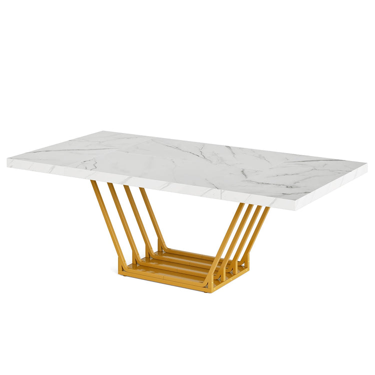 63-Inch Executive Desk Modern Computer Desk with Metal Frame Tribesigns