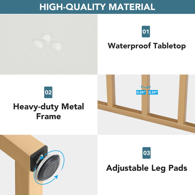 Console Table, Modern Sofa Couch Table with 2-Drawer Tribesigns