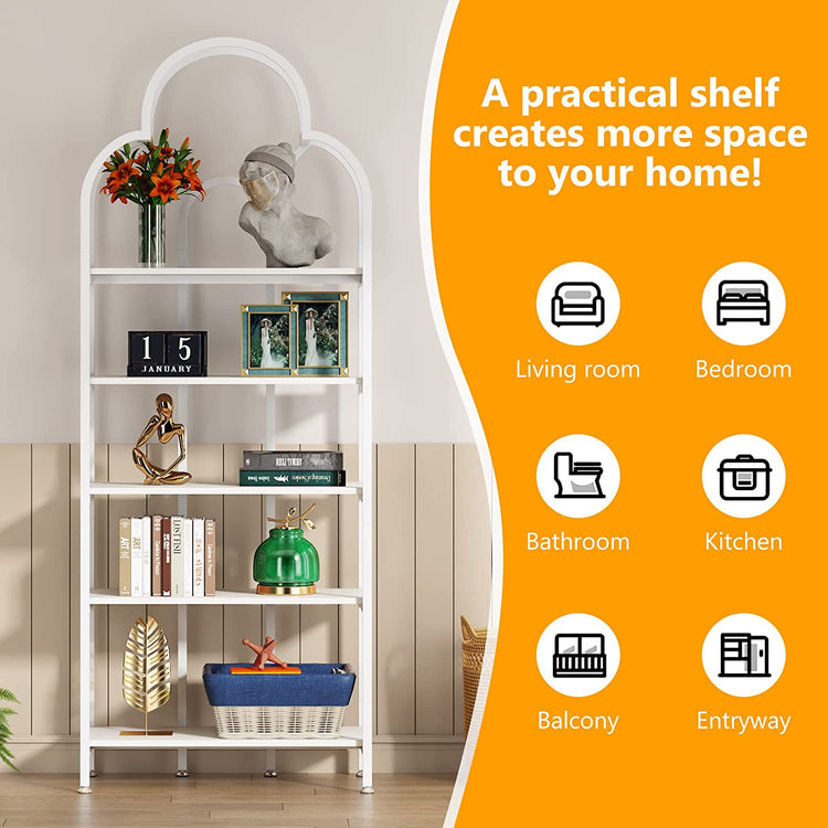 Tribesigns Bookshelf, Modern 5-Tier Bookcase Display Shelves Stand Rack Tribesigns