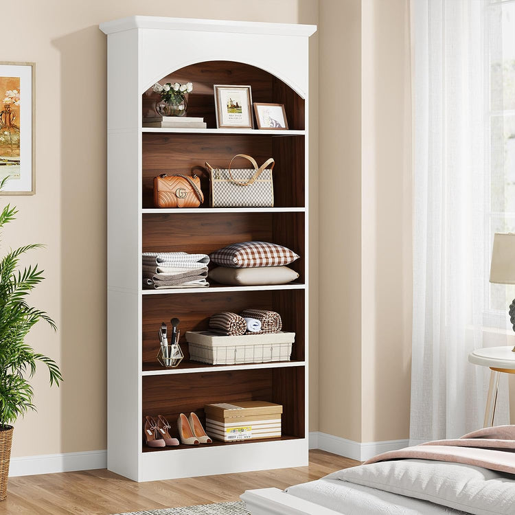 Tribesigns Bookcase, 70.9" Tall Bookshelf with 5-Tier Storage Shelves Tribesigns