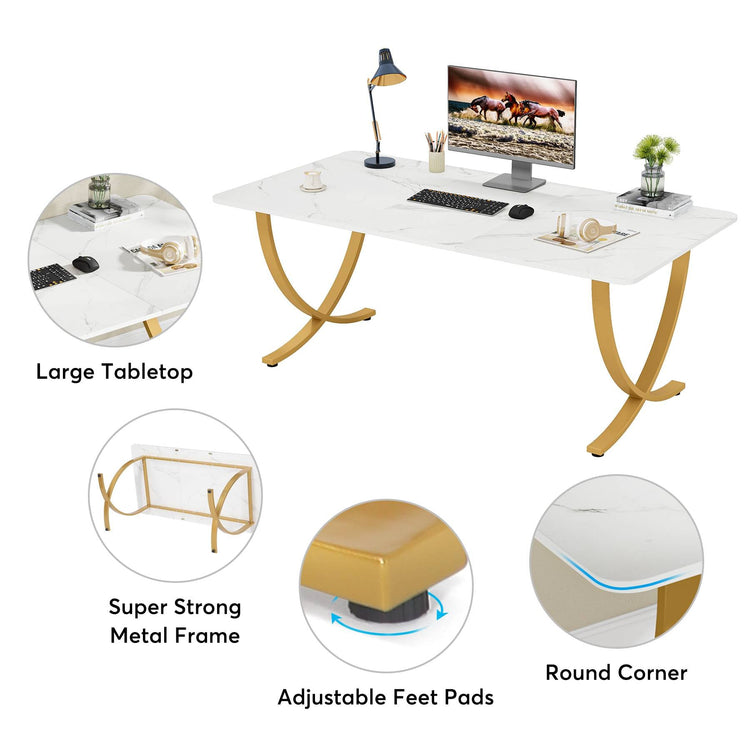 Faux Marble Meeting Table