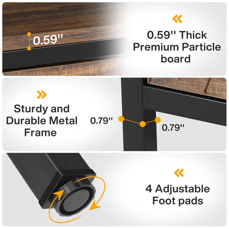 9 Drawers Chest Dresser, Wood Cubby Step Chest of Drawers Tribesigns