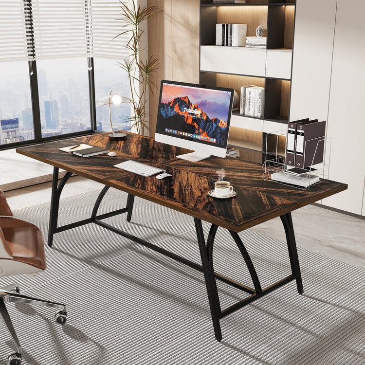 70.86" Executive Desk, 6FT Conference Meeting Table for 6-8 People Tribesigns