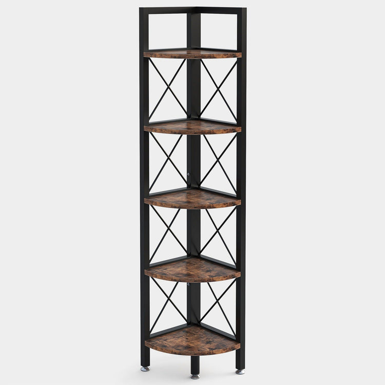 Tribesigns Corner Shelf, 5 Tier Corner Bookshelf and Bookcase Tribesigns