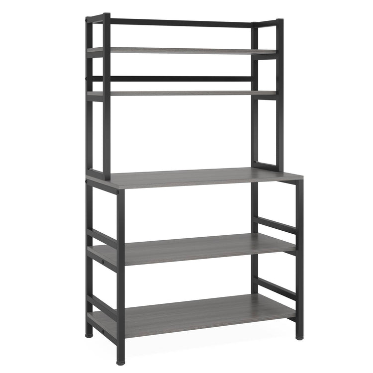 Kitchen Baker's Rack, 5-Tier Microwave Oven Stand with Hutch Tribesigns