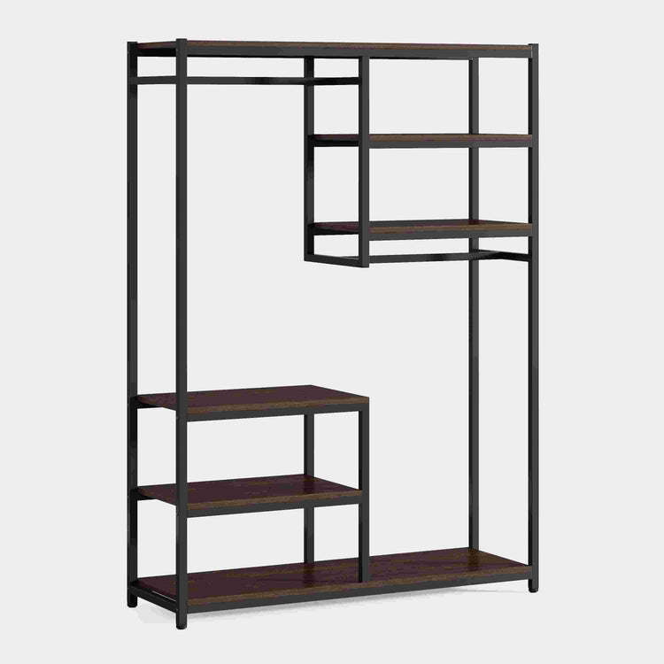 Freestanding Closet Organizer, 47 inches Wide Garment Racks Tribesigns