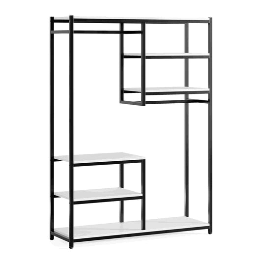Freestanding Closet Organizer, 47 inches Wide Garment Racks Tribesigns