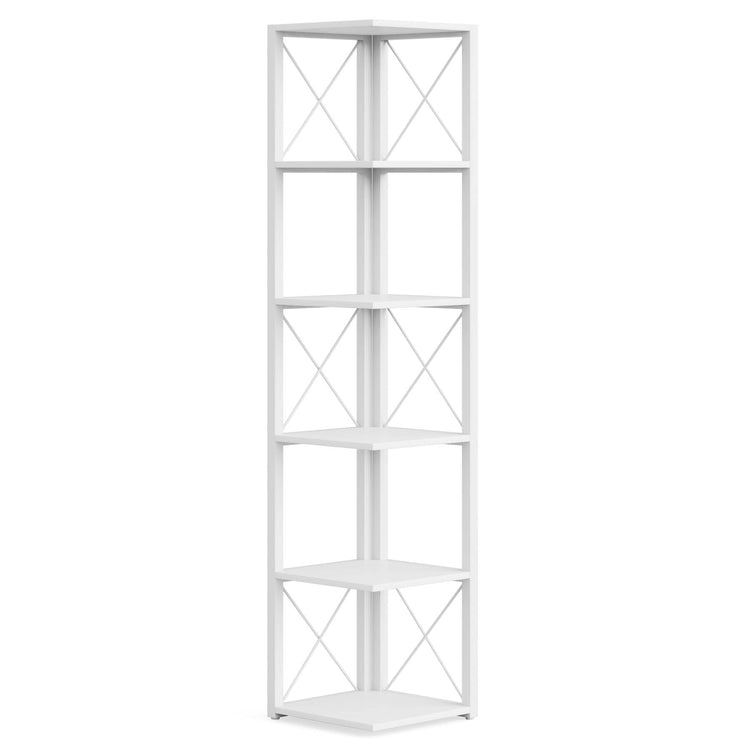Tribesigns Corner Shelf, 70.8 Inch Tall Corner Bookshelf 6-Tier Storage Etagere Tribesigns