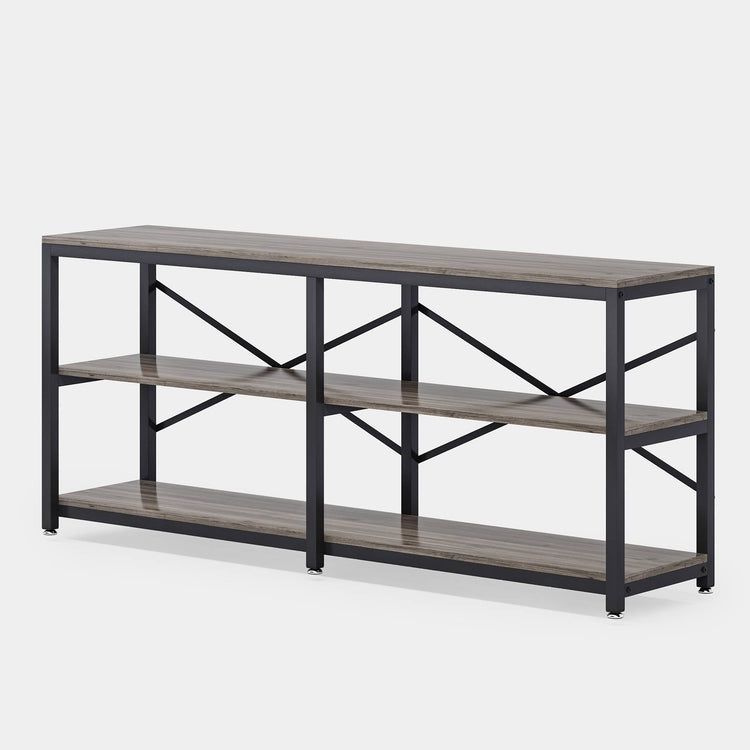 Console Table, 70.9 inch Long Sofa Table with Storage Shelves Tribesigns